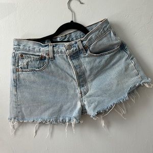 Vintage Levi 501 cutoff denim shorts